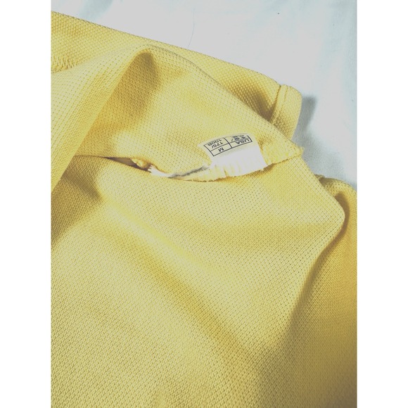 Brooks Brothers Mens Solid YELLOW Performance Polo‎ Shirt Short Sleeve MEDIUM - Picture 7 of 10